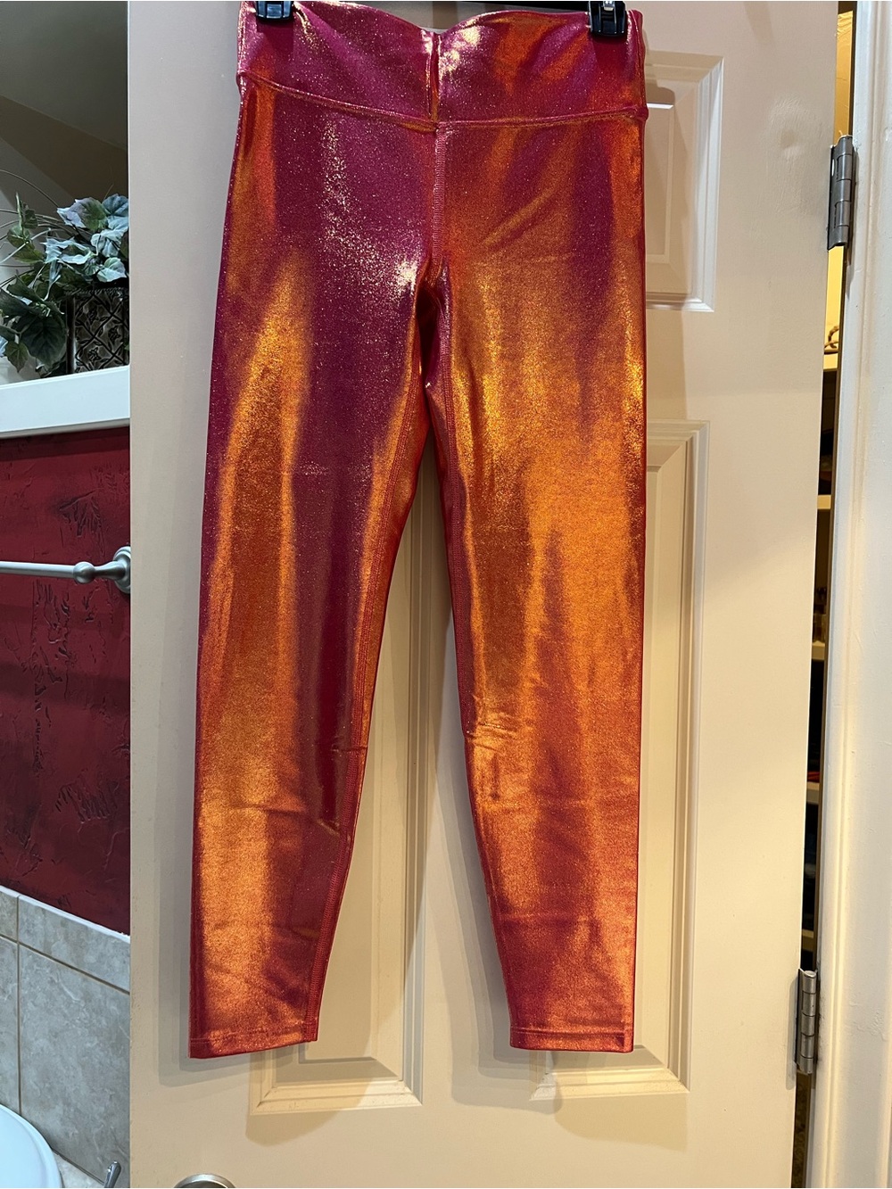 Heroine Sport Metallic Pink Leggings